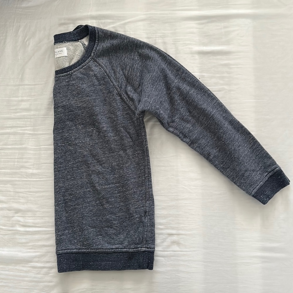 Everlane Heather Blue Crew Neck Sweatshirt